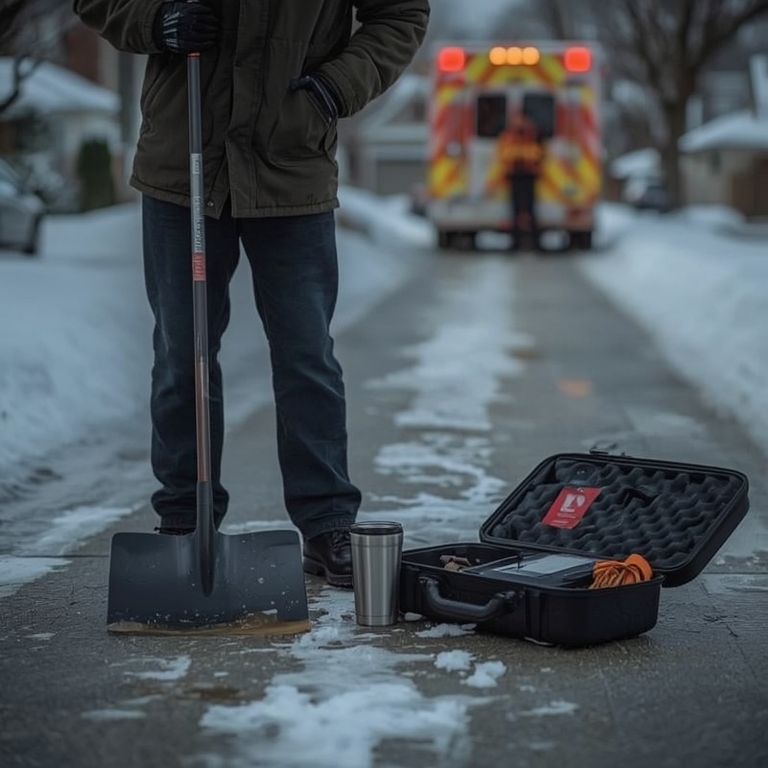 Odśnieżasz chodnik przy bloku — sygnały od serca, których nie warto lekceważyć